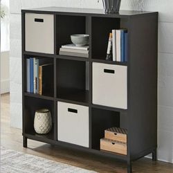 9 Cube Organizer With Base Brown New 