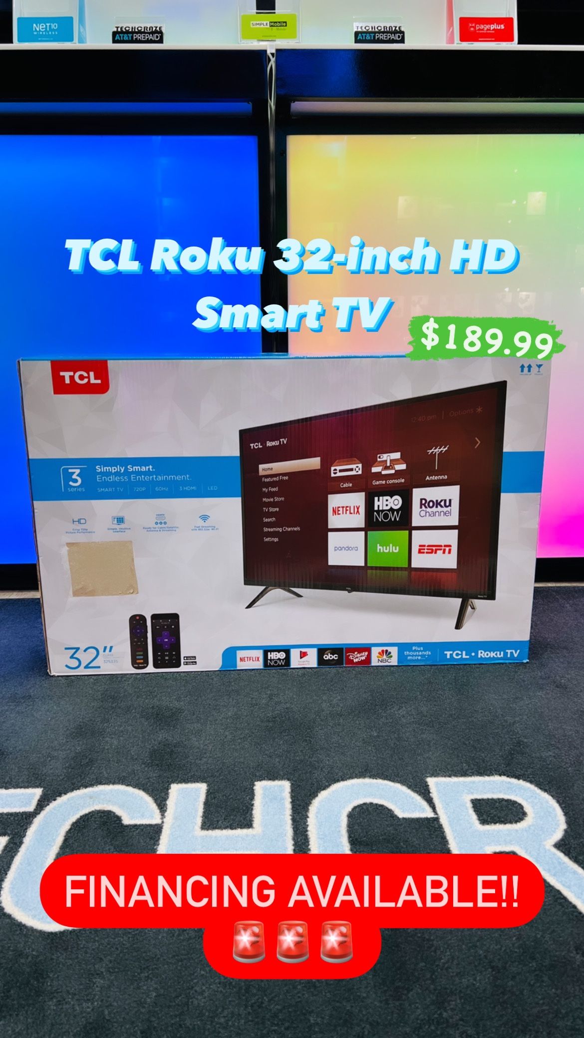 TVL Roku 32-inch HD Smart TV **BRAND NEW**