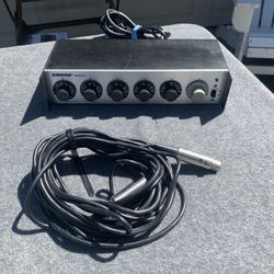 Shure Brothers Studio Mic Mixer, M68FCA w/ Mic 20ft Mic Cord