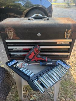 Vintage Craftsman Tool Box set