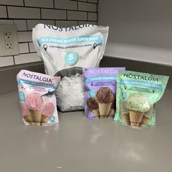 Ice  Cream Mix And Rock Salt 