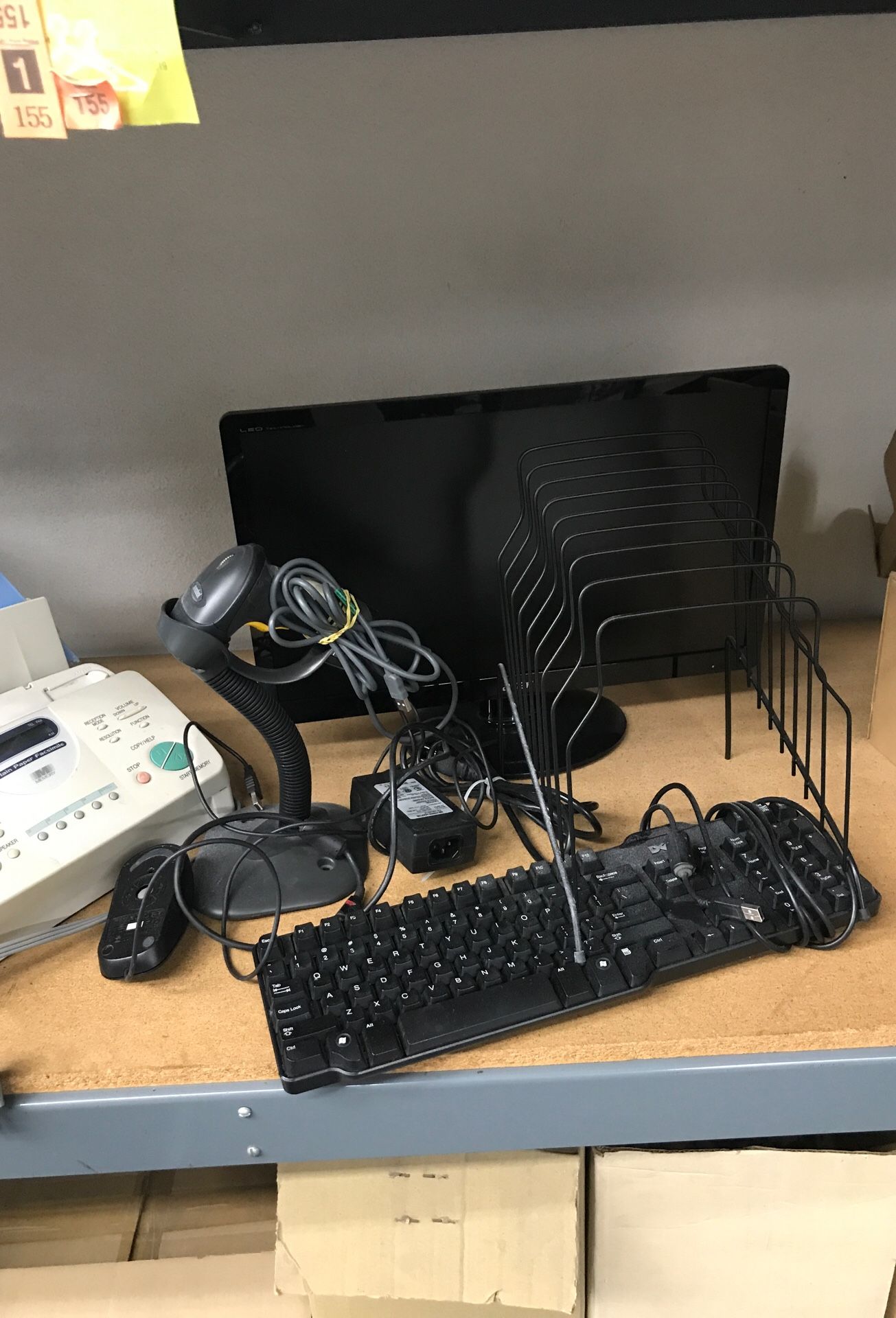 Computer. And office stuff