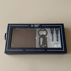Leather Wallet And Key Chain