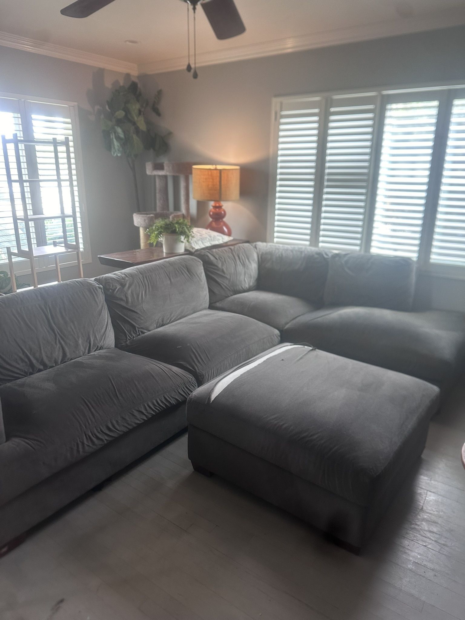 Grey L Shape Couch
