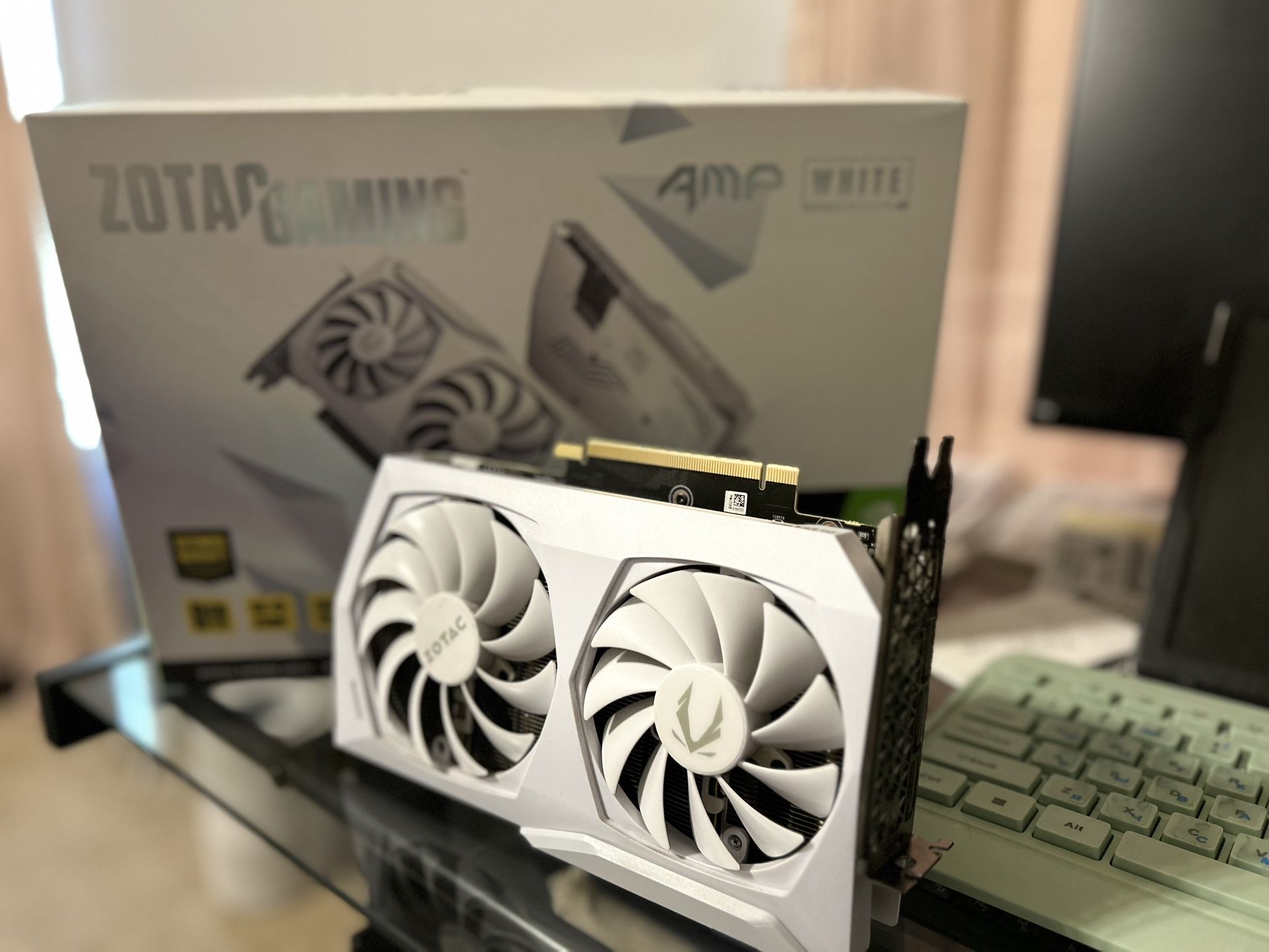ZOTAC GeForce RTX 3060 Ti AMP White Edition 8GB GDDR6 Gently Used
