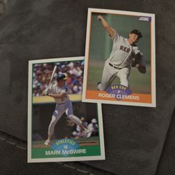 Mark McGuire And Roger Clemens ROOKIES