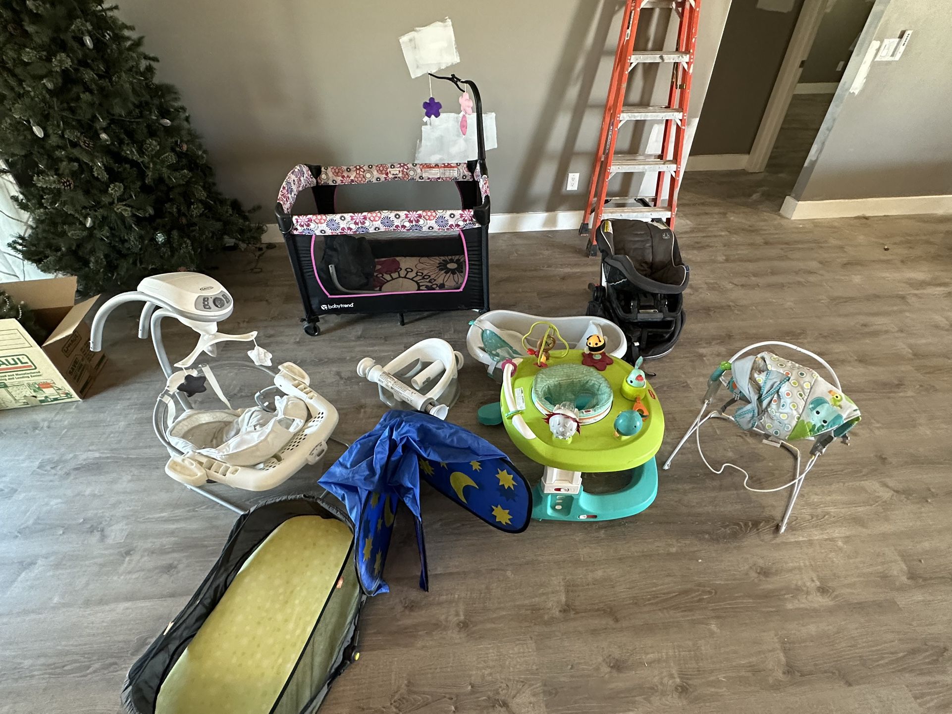 Baby Stuff - Car Seat - Swing - Bouncer - Walker - Bassinet - Baby Clothes