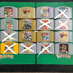 Nintendo 64 Games Zelda Pokemon Conkers 