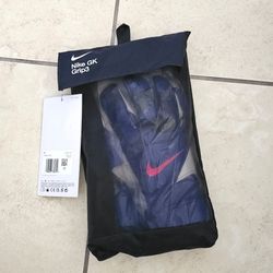 Nike GK Grip3 Goalkeeper Soccer Men's White Blue Gloves HQ0256-458 Size 9 NEW