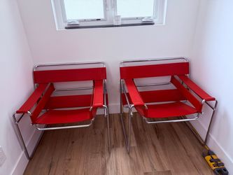 Wassily style leather chair of 2