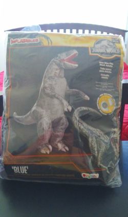 Jurassic World Blue Infatable Costume for Adults