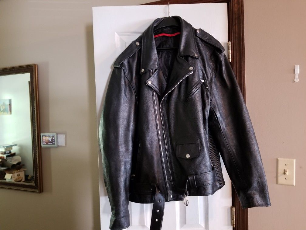 Vintage leather police motorcycle jackets
