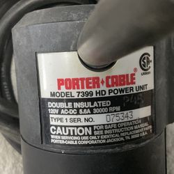 Porter cable model 7399 power unit