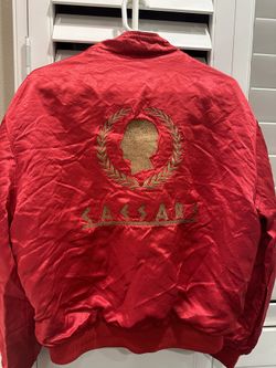 Vintage Caesars Palace Silk Jacket, Double Sided. Black And White. (Las Vegas jacket)