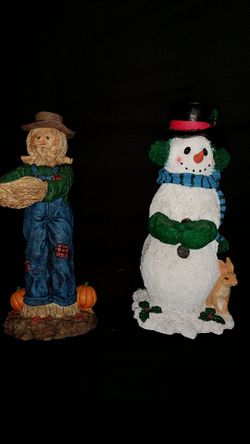 Holiday statues