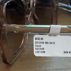 Gucci Gold Sun Glasse