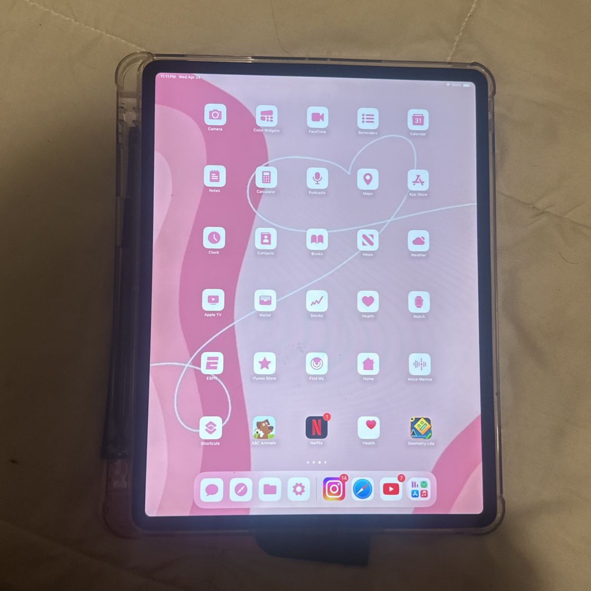 iPad 12.9 Inch 2018 With Pen and Case