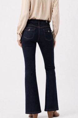 Banana Republic Bootcut Jeans Womens Dark Flap Pockets Denim 29/8L