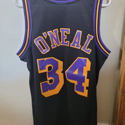 NBA LAKERS SHAQUILLE O'NEAL MITCHELL& NESS JERSEY! SIZE L! BNWT!