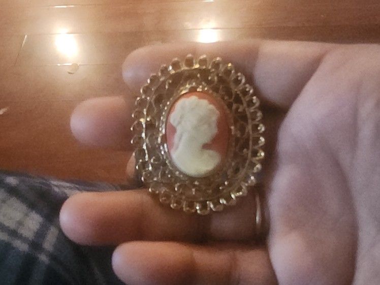 Cameo Vintage Brooch