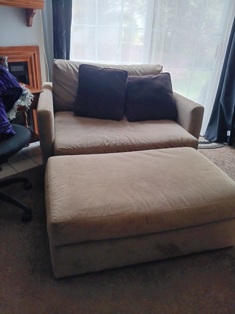 Chair And A Half, Plus Ottoman