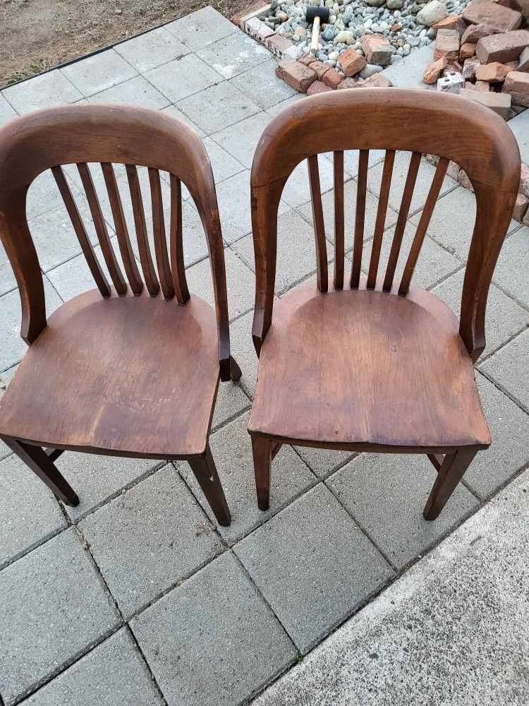 Vintage 1920's Milwaukee Chair Co. Office Chairs