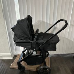 Infans 2 In 1 Foldable Baby Stroller Kids Travel Newborn Infant Buggy Pushchair Black