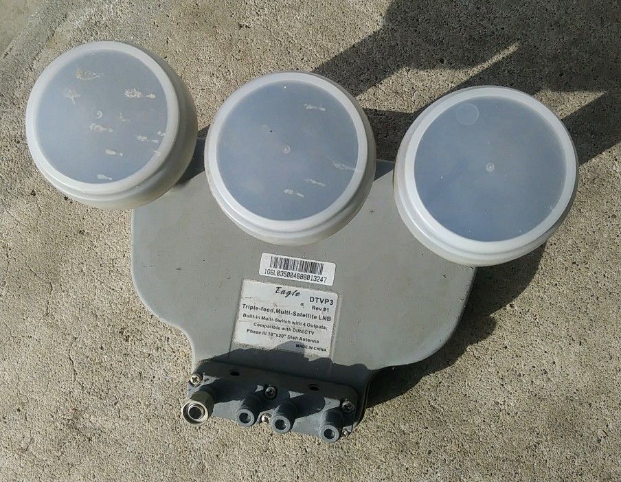 DirecTV Eagle DTVP3 Triple Feed Multi Satellite LNB