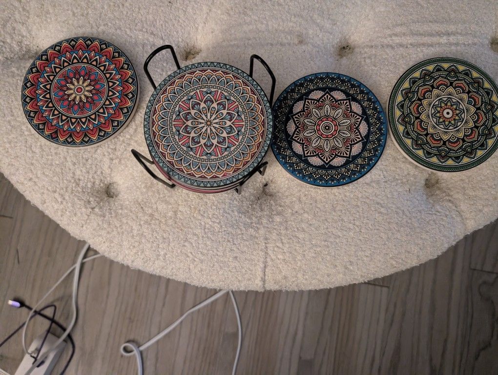 8 Ceramic Coasters
