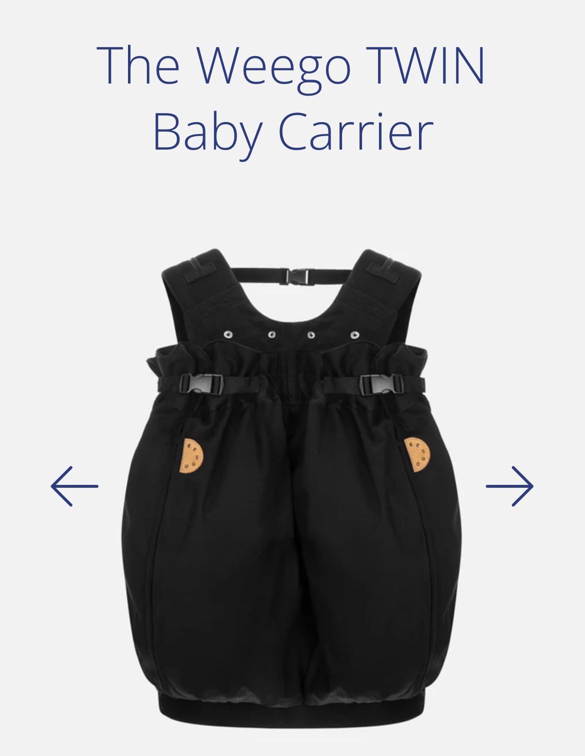 BRAND NEW WEEGO TWIN CARRIER