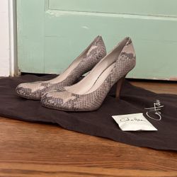 Cole Haan Faux Snakeskin Heels 