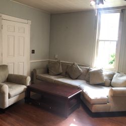Sofa And Loveseat With Coffee Table 