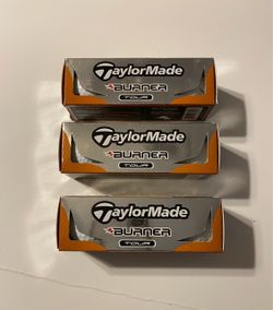 3 - Sleeves of New Taylor Made Burner Tour Golf Balls