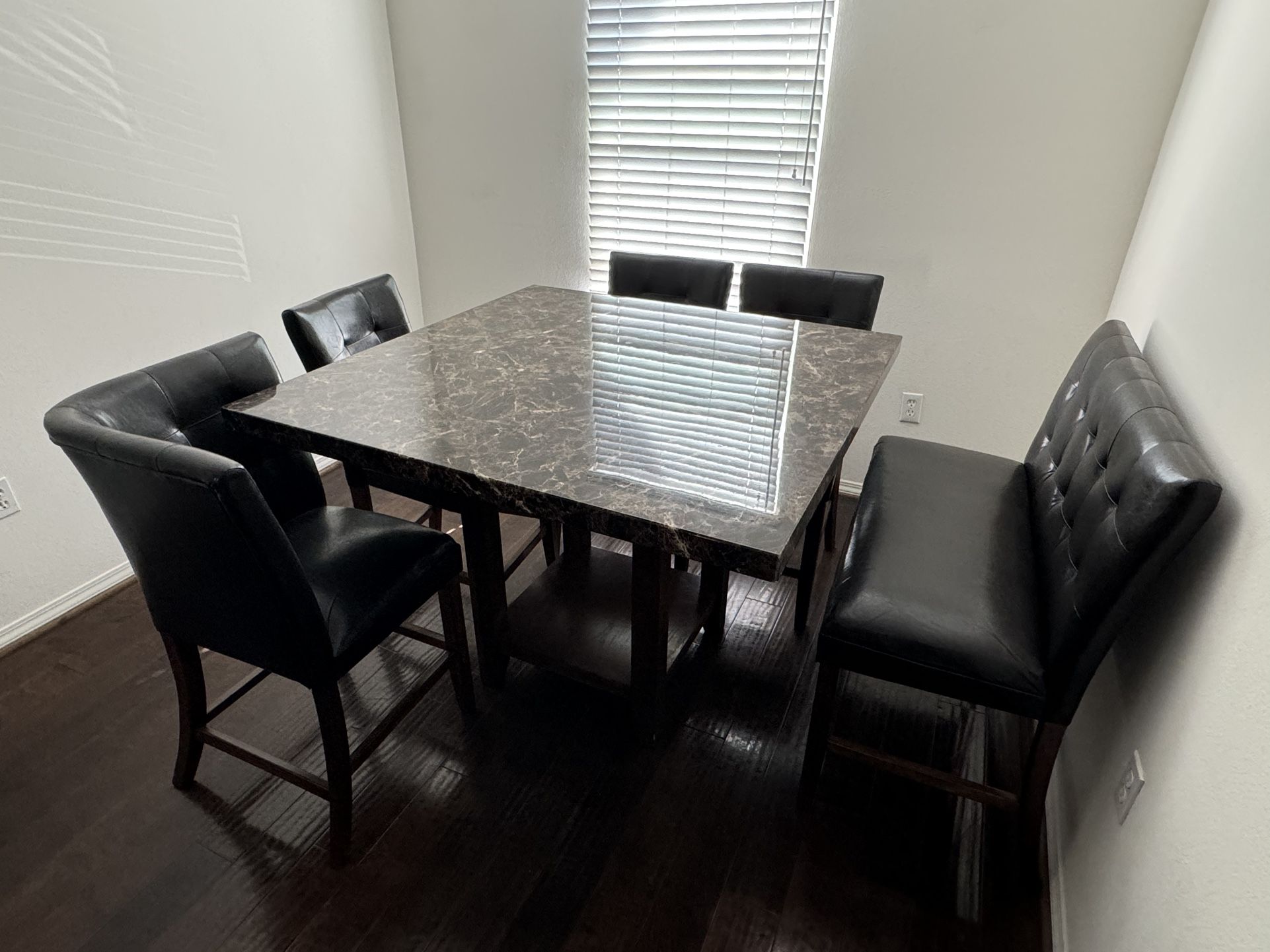 Bar Height Kitchen Table With 4 Chairs And Bench