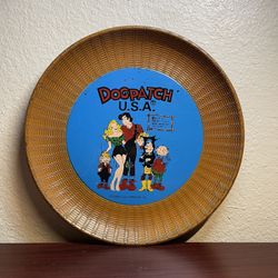 Vintage dogpatch cartoon plate 1968 Capp Enterprises hillbilly 12" Lil Abner 