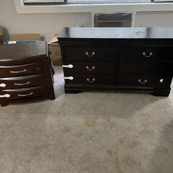 Dresser, Side tables And Mirror 