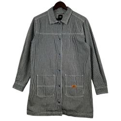 VANS Womens Ground Work Stripe Long Sleeve Shirtdress SZ  SMALL 