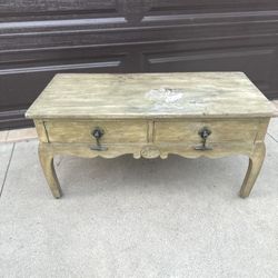 Vintage Solid Wood Heavy Coffee Table ,  