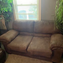 Brown Loveseat 