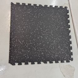 SUPERJARE 0.4'' Thick 22 Pcs 96 Sq Ft Rubber Top Exercise Equipment Mats