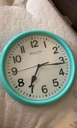 Blue clock