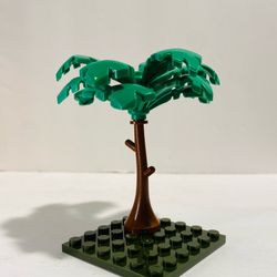 Palm Tree & 6x6 Green Base Plate LEGO Compatible Accessories