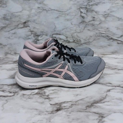 ASICS Womens Gel-Contend 7 Gray Running Shoes Size 8