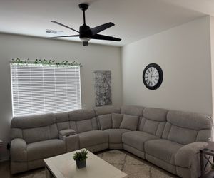 Everest Light Gray 136'' Power Reclining 6 Piece Sectional with Power Headrest