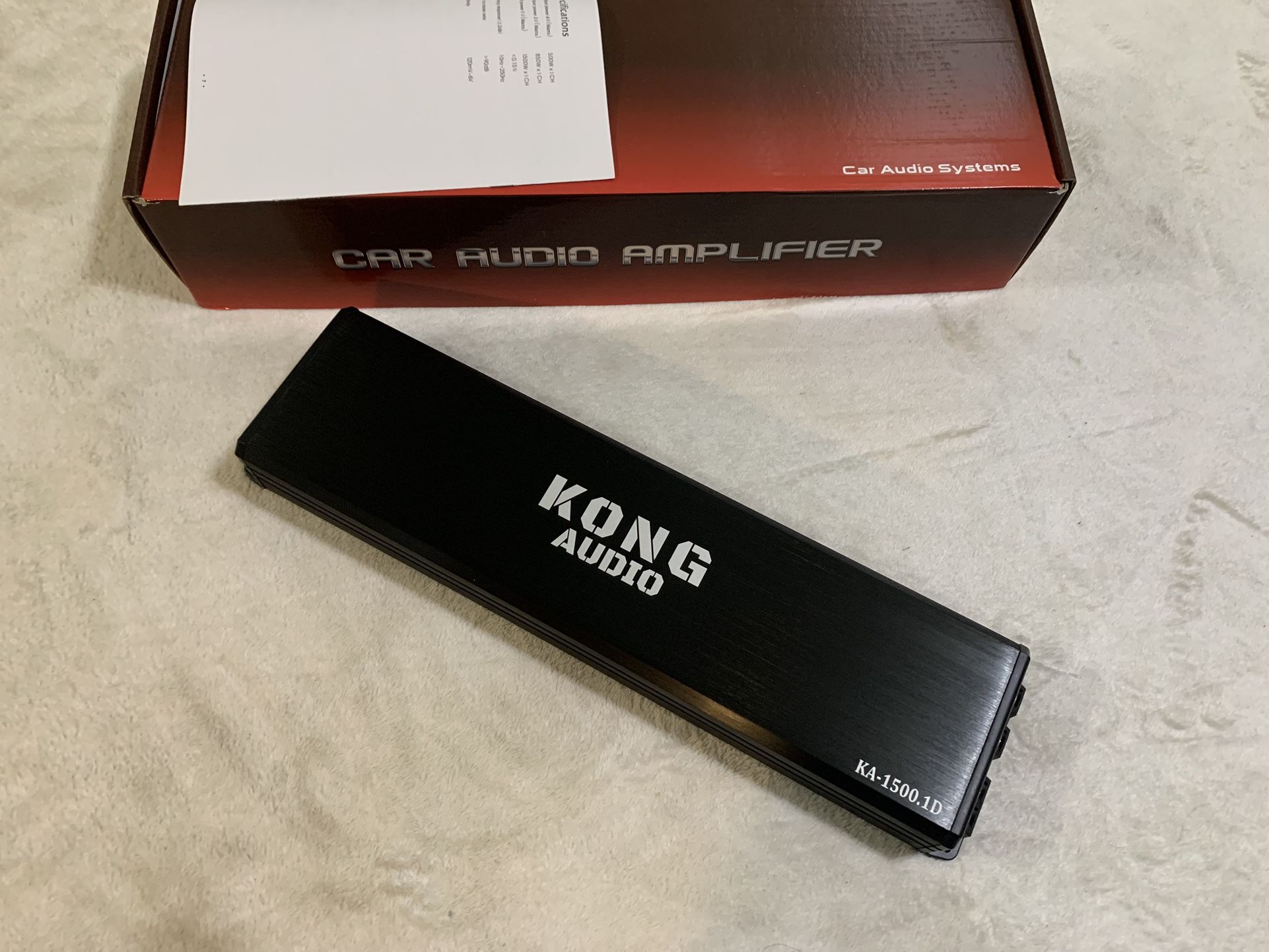 Brand New Kong Audio 1500w Rms Mono Block Slim Compact Car Bass Amplifier  $150 Each   
