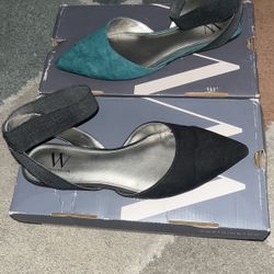 2 Pairs of Ballerina Flats 