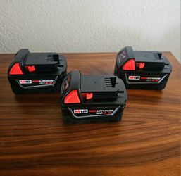 MILWAUKEE M18 5.0 BATTERIES 