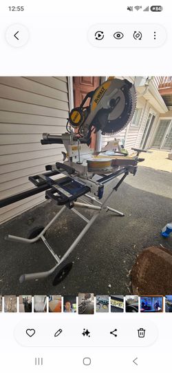 Dewalt miter USED ONCE! BASICALLY NEW STAND BARELY USED
