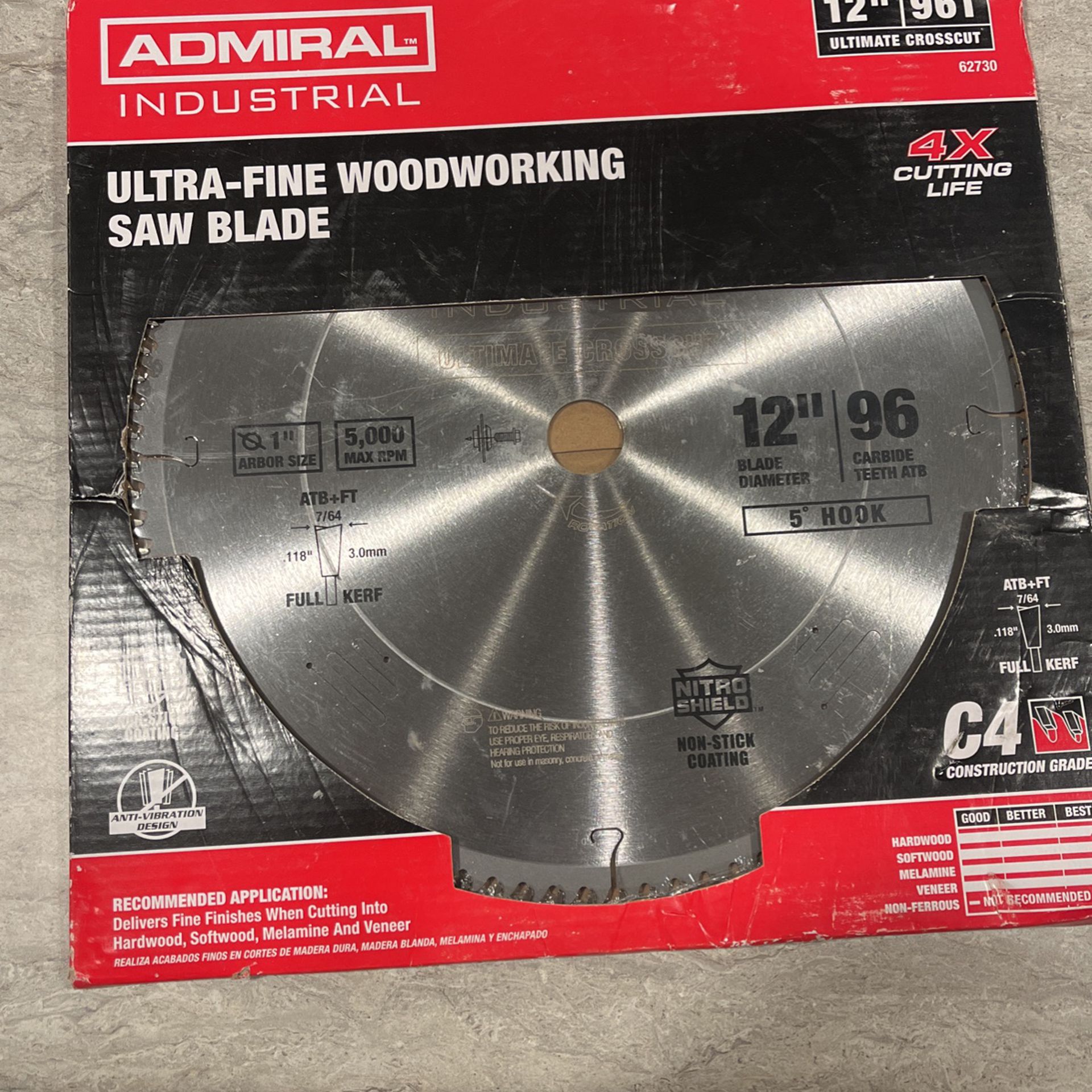 12” Saw blade (Brand new In Box) 