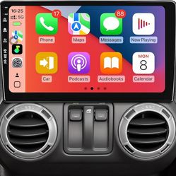 10" Android 13 Car Stereo for Jeep Wrangler JK 2007-2018 & Dodge Ram 1500/2(contact info removed)-2012, CarPlay